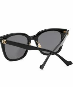 WMNS Gucci Square Sunglasses - Black/Grey Latest