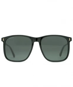 Gucci Rectangle Sunglasses - Black/Grey Latest