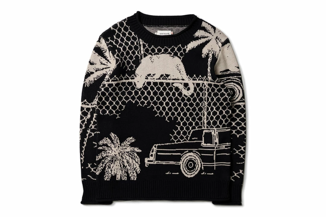 Latest Honor The Gift Jungle Knit Sweater - Black 1 Latest Honor The Gift Jungle Knit Sweater - Black
