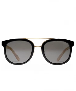 Latest WMNS Krewe CL-10 Polarized Sunglasses - Black/24K/Grey