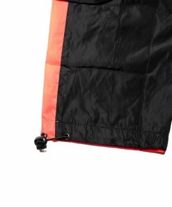 INDVLST Color Block Nylon Cargo Pants - Black/Orange Apparel
