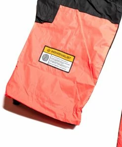 INDVLST Color Block Nylon Cargo Pants - Black/Orange Apparel