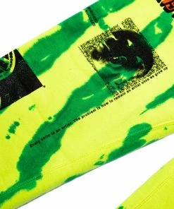 Apparel INDVLST Tie Dye Fleece Sweatpants - Green