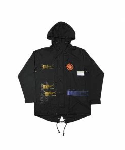 Sneaker Politics Shop 42 Apparel INDVLST 'Army Of One: Hand Printed' Parka - Black