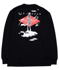 Jordan Brand Latest Jordan Flight Essentials L/S Tee - Black/White
