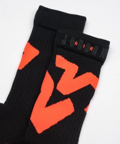 Jordan Brand Jordan Legacy Crew Socks - Black/Infrared