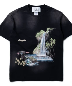 Jungles Waterfall Tee - Black