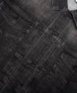 Lizoy Denim Vintage Jacket - Black Apparel