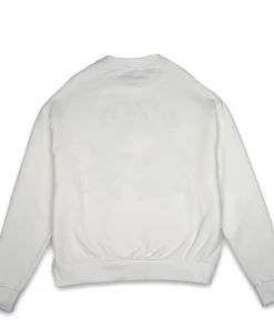 Lizoy Skull & Roses Crewneck - White