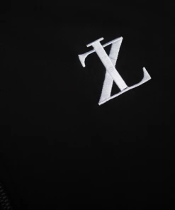 Lizoy Stripe Arm Track Jacket - Black/White Apparel