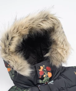 Lizoy Garden Of Eden Puffer Jacket - Black