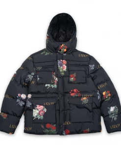 Lizoy Garden Of Eden Puffer Jacket - Black