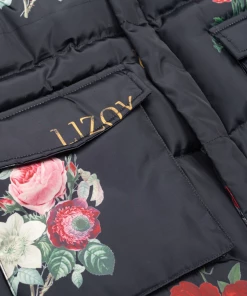 Lizoy Garden Of Eden Puffer Jacket - Black
