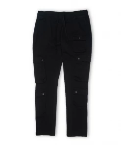 Lizoy Washed Cargo Pant - Black Apparel