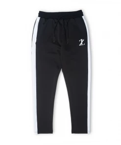 Lizoy Stripe Leg Track Suit - Black/White Apparel
