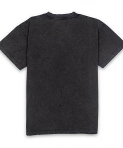 Lizoy Flower Tee - Washed Black Apparel