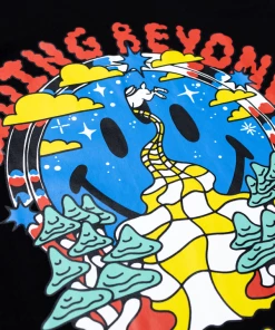 Market Smiley Beyond Space And Time Tee - Black