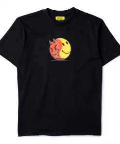 Market Smiley Good Vs Evil Tee - Black