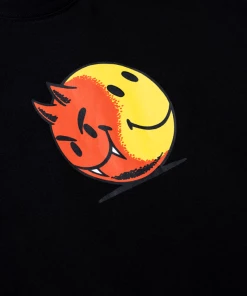 Market Smiley Good Vs Evil Tee - Black