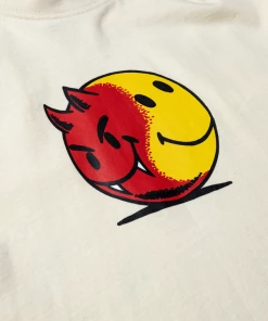 Market Smiley Good Vs Evil Tee - Cream Latest