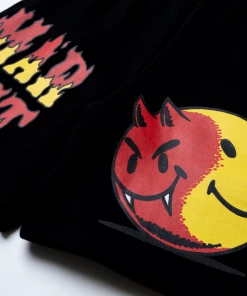 Market Smiley Good Vs Evil Sweatshorts - Black Latest