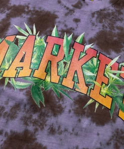 Market Arc Herbal Remedy Tee - Purple Grey Tie Dye