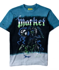 Market Killing The Game Tee - Blue Tie-Dye