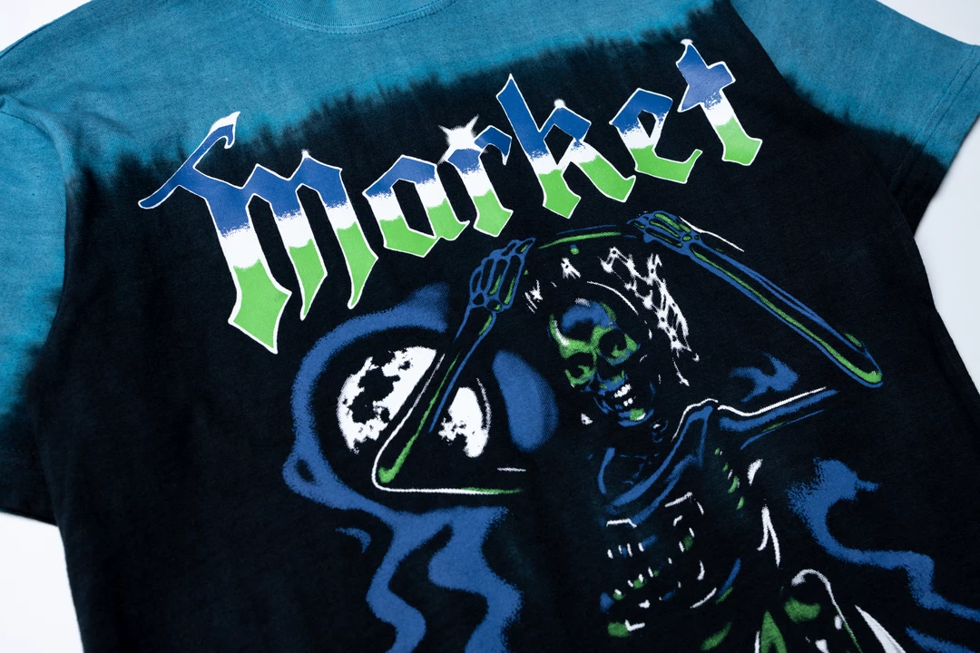 Market Killing The Game Tee - Blue Tie-Dye 3 Market Killing The Game Tee - Blue Tie-Dye