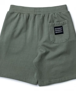 Market Smiley Look At The Bright Side Sweatshorts - Sage Green Latest