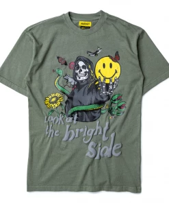 Market Smiley Look At The Bright Side Tee - Sage Green Latest