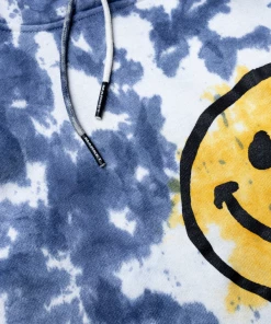 Market Smiley Sun Dye Hoodie - Blue Tie-Dye