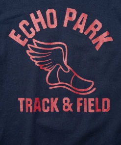 Mitchell & Ness X Fred Segal Echo Park Track Tee - Navy Latest