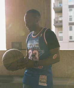 Latest Mitchell & Ness All Star East '93 Michael Jordan Authentic Jersey - Blue