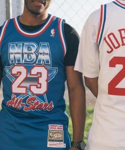 Latest Mitchell & Ness All Star East '93 Michael Jordan Authentic Jersey - Blue