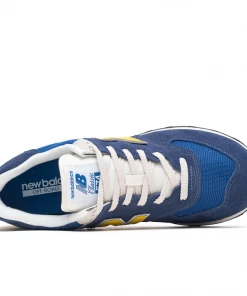 New Balance ML574OR2 - Navy/Yellow Latest