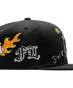 New Era Miami Marlins 59FIFTY Scribble Fitted Hat - Black Latest