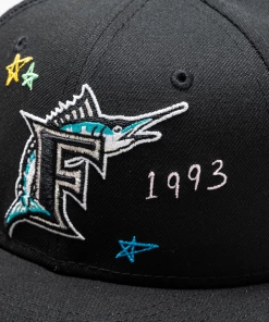 New Era Miami Marlins 59FIFTY Scribble Fitted Hat - Black Latest