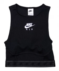 WMNS Nike Air Ribbed Tank - Black/White Latest