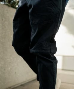 Sneaker Politics Politics Woven Utility Pant - Navy/Neon Green