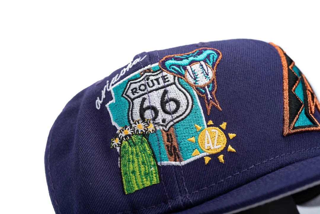 New Era X Arizona Diamondbacks 59FIFTY Fitted Hat - Purple Latest 6 New Era X Arizona Diamondbacks 59FIFTY Fitted Hat - Purple Latest