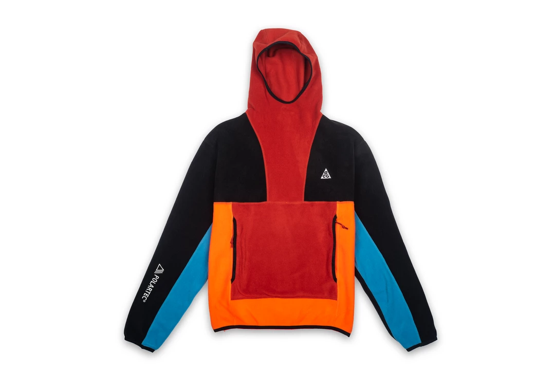 Nike ACG Polartec® Pullover Hoodie - Cinnabar/Black/Rush Orange/Dutch Blue 1 Nike ACG Polartec® Pullover Hoodie - Cinnabar/Black/Rush Orange/Dutch Blue
