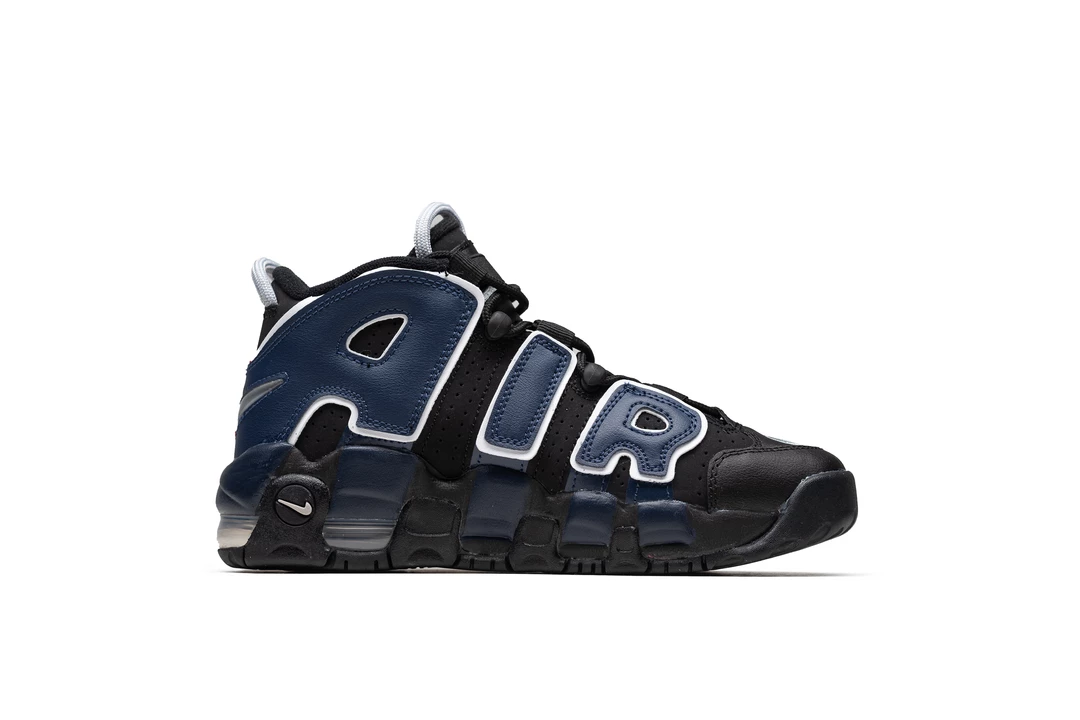 Nike Air More Uptempo (GS) - Black/University Red/Midnight Navy 2 Nike Air More Uptempo (GS) - Black/University Red/Midnight Navy