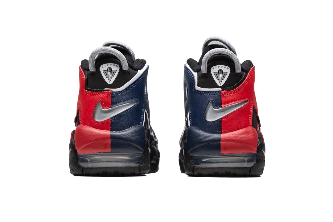 Nike Air More Uptempo (GS) - Black/University Red/Midnight Navy 4 Nike Air More Uptempo (GS) - Black/University Red/Midnight Navy
