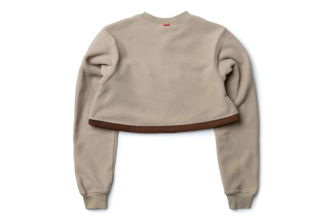 Latest WMNS Nike X CACT.US CORP Pullover Crew Sweatshirt - Khaki 3 Latest WMNS Nike X CACT.US CORP Pullover Crew Sweatshirt - Khaki