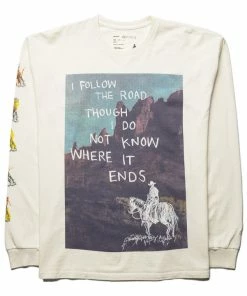 Latest One Of These Days Follow The Road L/S Tee - Bone