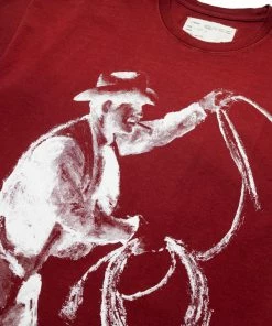 One Of These Days Where The West Has Gone Tee - Burgundy Latest