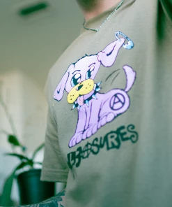 Pleasures Ruff Tee - Safari Green