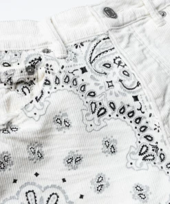 Purple Brand Low Rise Skinny - Corduroy Bandana Print Ecru 5 Purple Brand Low Rise Skinny - Corduroy Bandana Print Ecru