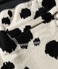 Purple Brand French Terry Cheetah Short - Cream/Black 5 Purple Brand French Terry Cheetah Short - Cream/Black