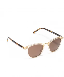 Latest Krewe Perry Polarized Sunglasses - Champagne/Rue Tortoise/Amber